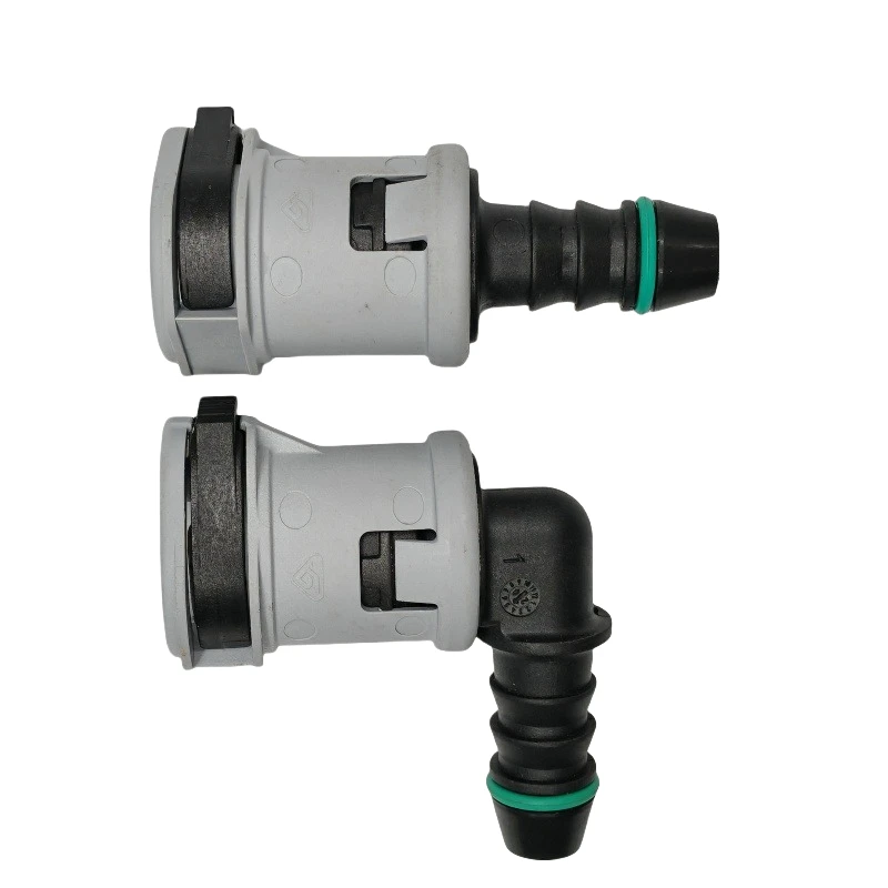 Fuel line quick connector 9.49mm ID8 SAE 3/8 Fuel pipe joint plastic fittings of one clip V for fiat 2pcs a lot