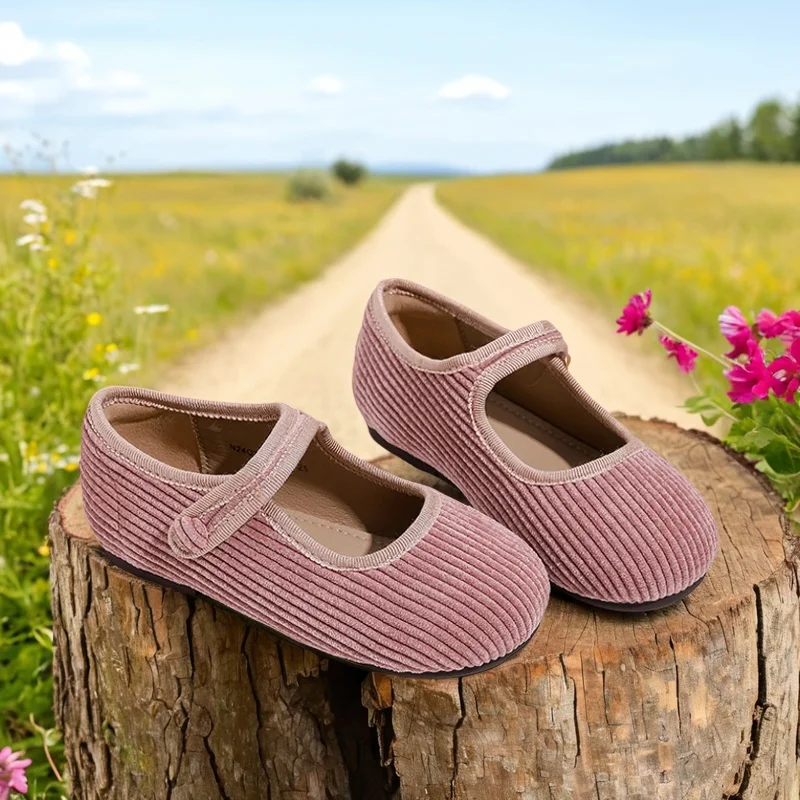 New Children's Casual Soft Soled Cloth Shoes Princess Shoes Grandma Shoes Forest Series Retro Single Shoes Breathable Cloth Shoe