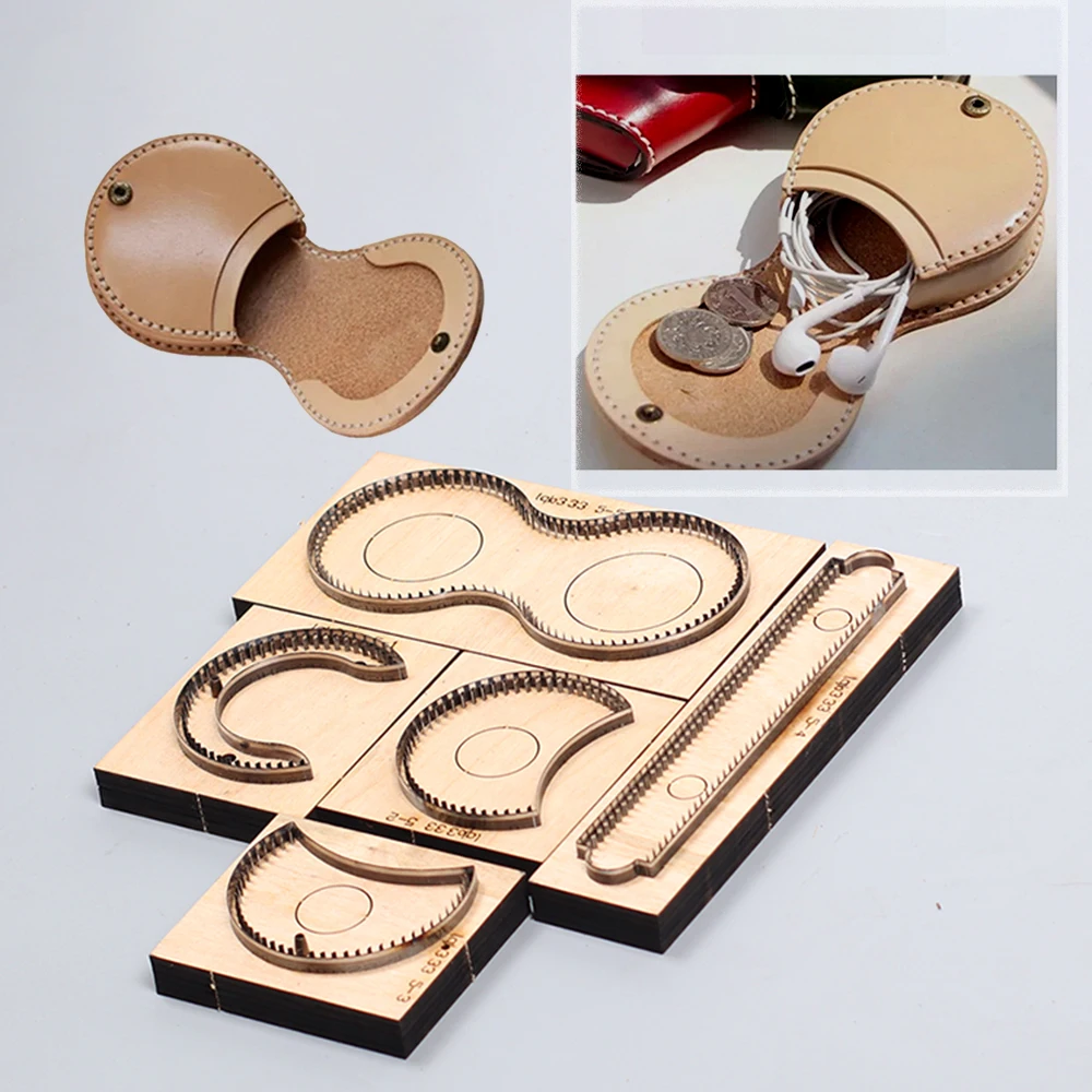 

Leather Craft vintage coin bag organized wire case cutting dies knife mold iron blade cutter