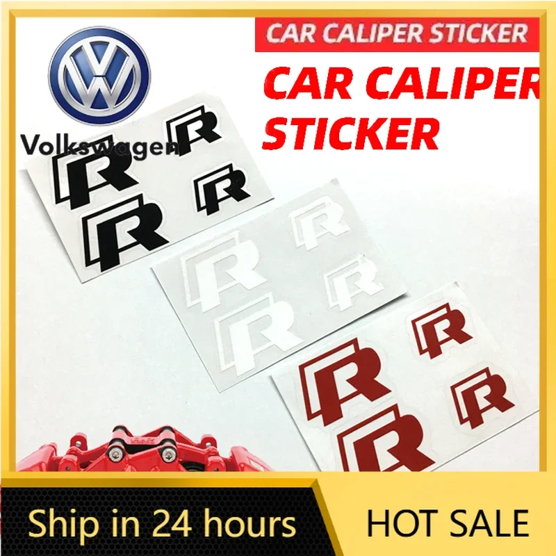 

Новые наклейки на суппорты и ступицы колес (4 шт.) для Volkswagen VW GTI Rline Polo Golf Passat Tiguan Arteon Touareg Cad 2026 года