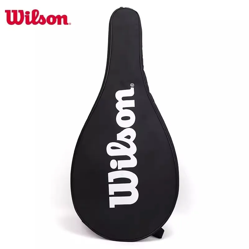 Original Wilson Tennis Bag Tennis Racket Bag Cover Daily Lightweight Single Shoulder Sports Bag Portable Court Racket Bag