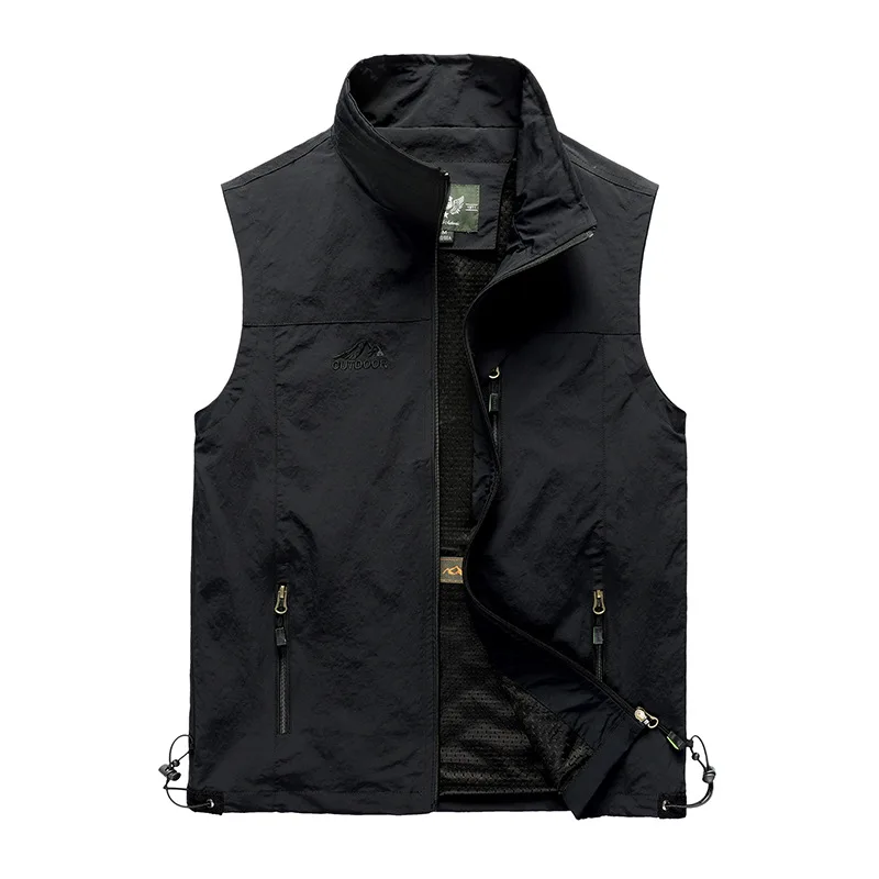 Men Clothing Vests Military Jackets Sleeveless Tactical Coat Pockets Zippers Outdoor Waistcoat Fishing Photography Luxury Brands