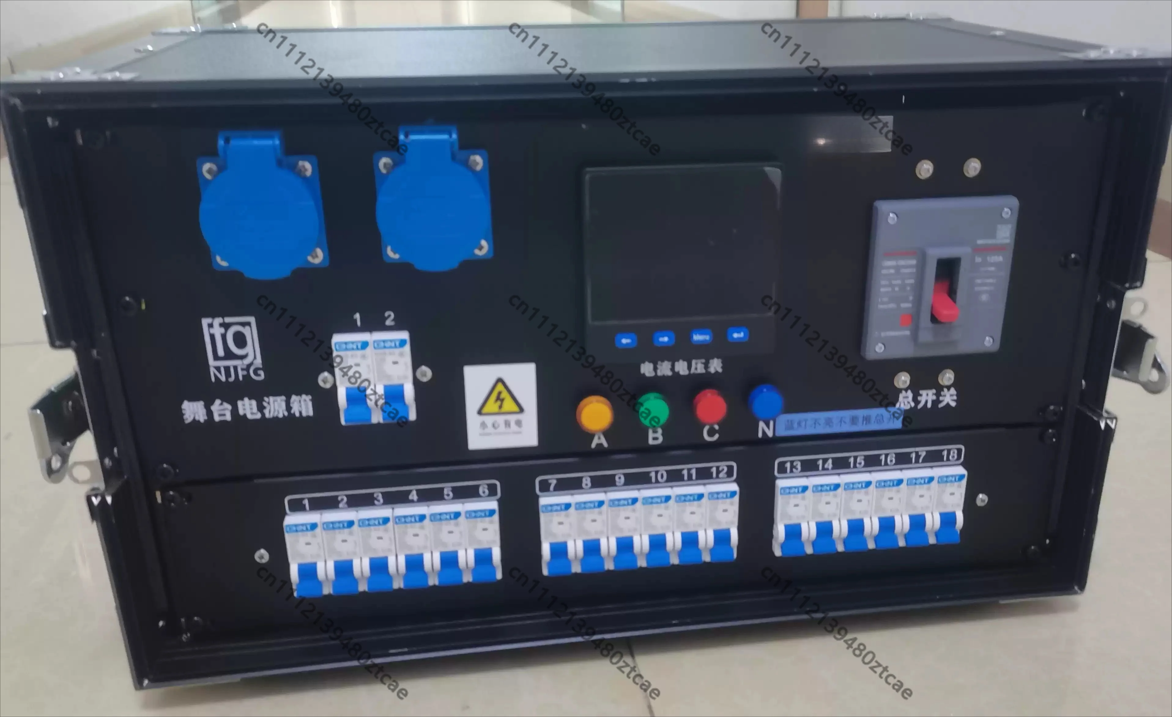 200A Input 19 Core Socket Stage Power Junction Box For Stage Lighting Audio Large Screen