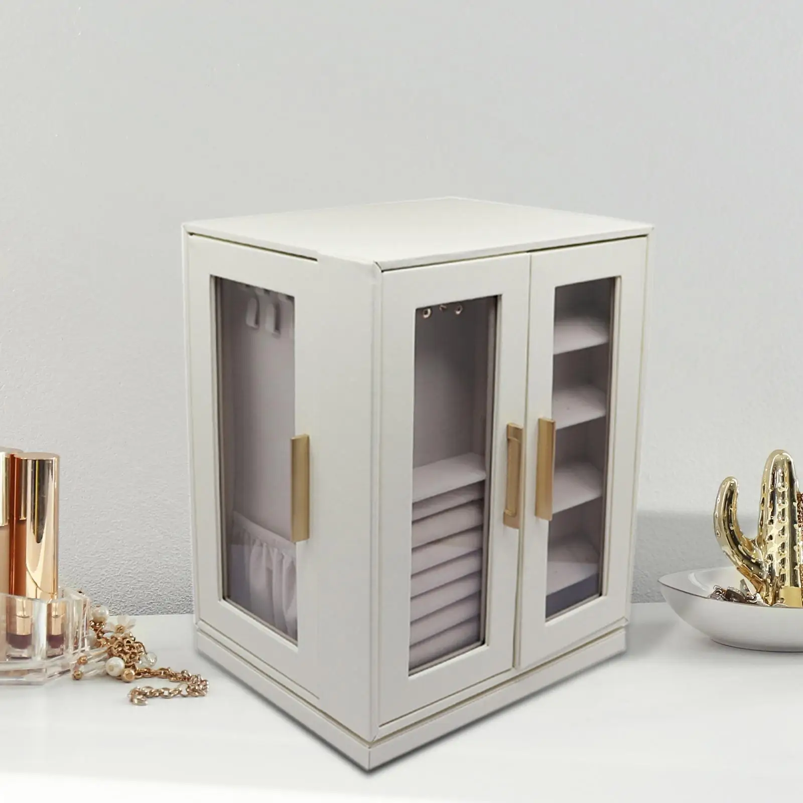 

Органайзер для ювелирных изделий, женская шкатулка для драгоценностей большой емкости для украшений для тела, серьги
