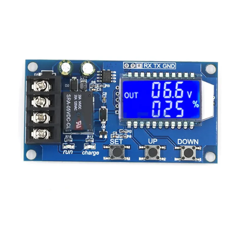 6-60v 10A Lithium Battery Charge Control Module Controller Protection Board with Overcharge Protection Switch XY-L10A