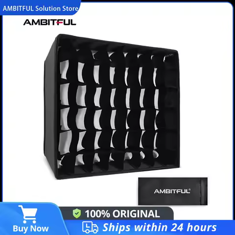 AMBITFUL LEDP60C LED Video Soft Light Diffuser Honeycomb Grid Softbox for YONGNUO YN600l Godox LED Video Light (Softbox Only)