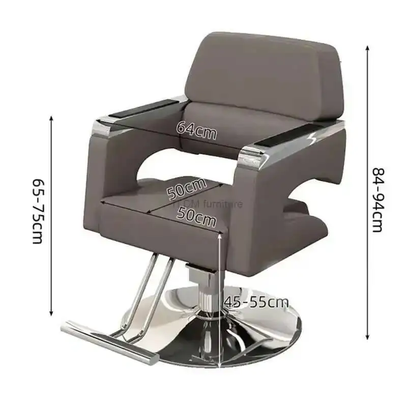 أثاث الصالون كراسي تصفيف الشعر الفاخرة الموضة الحديثة كراسي الحلاق صالون الشعر كرسي الحلاق الخاص صالون تجميل رفع كرسي #5