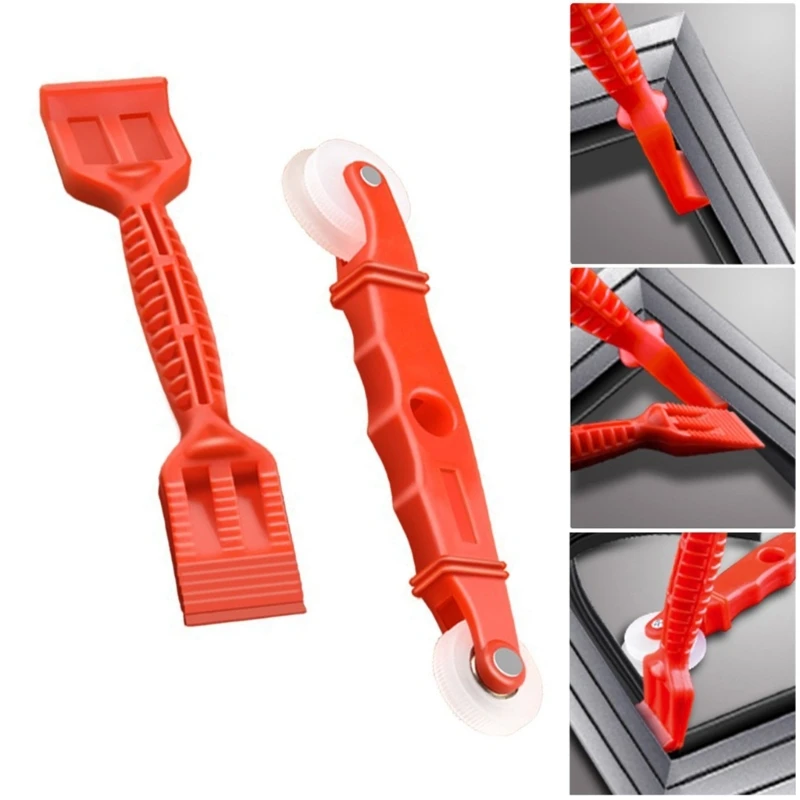 Set of 2 Convenient Screen Rolling Tool Glazing Shovel Spline Roller Window Installation Tool Improve Seal Performances