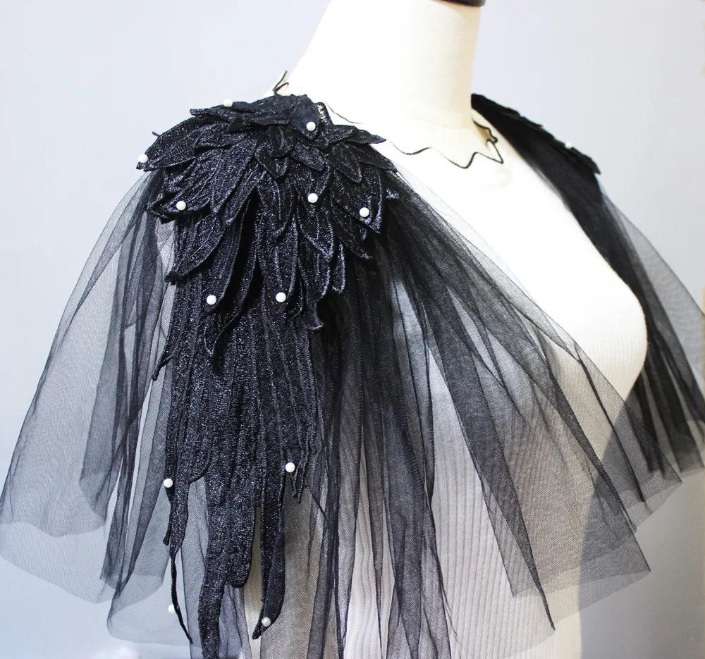 Mesh Fluffy Shoulder Patches Stage Performance Studio Photography Props Shawl Shrug Shoulder Decoration Cosplay Costume