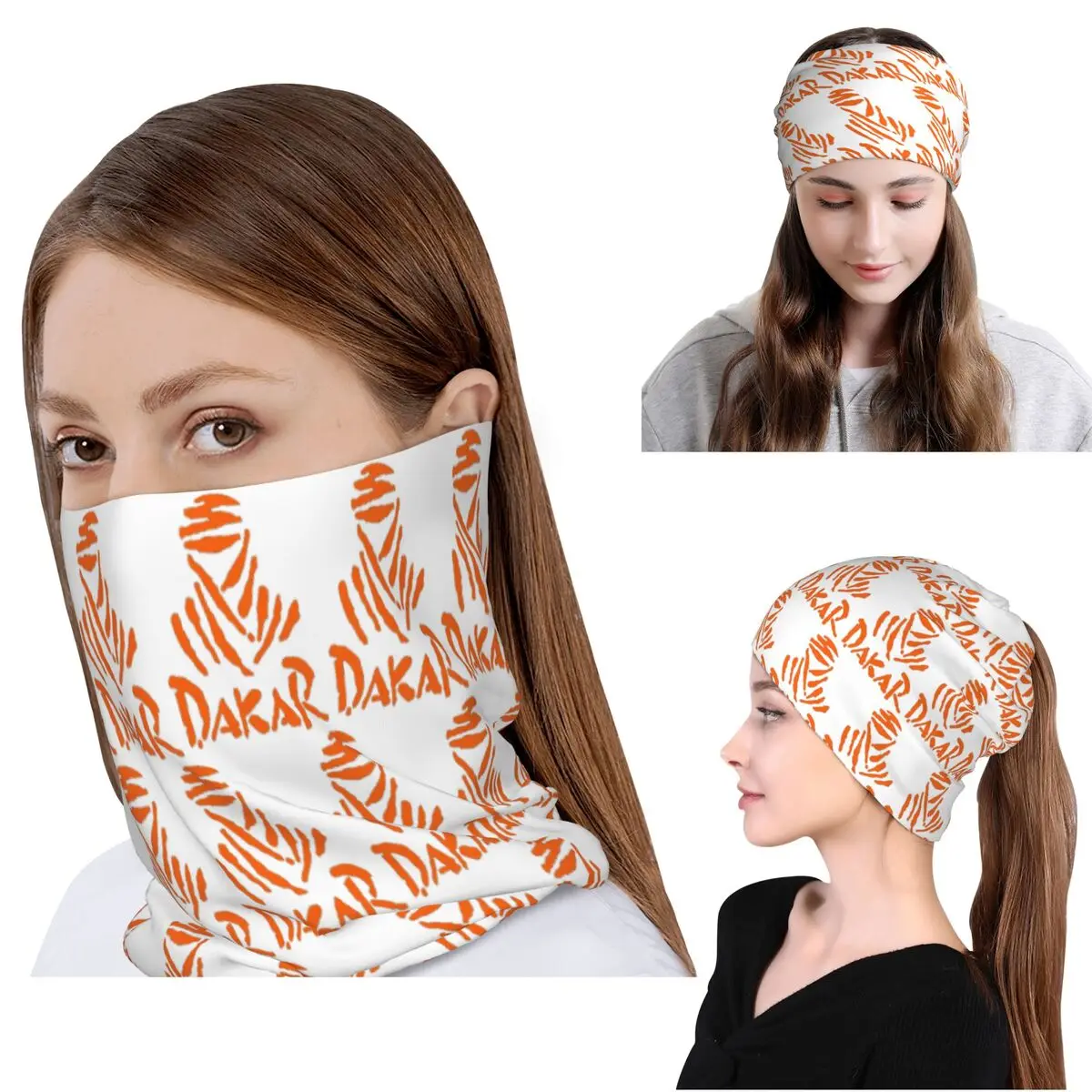 

Dakar Rally Motorcycle Bandana Neck Cover Wrap Mask Scarf Multi-use Cycling Scarf Beanies Hat Unisex Adult All Season