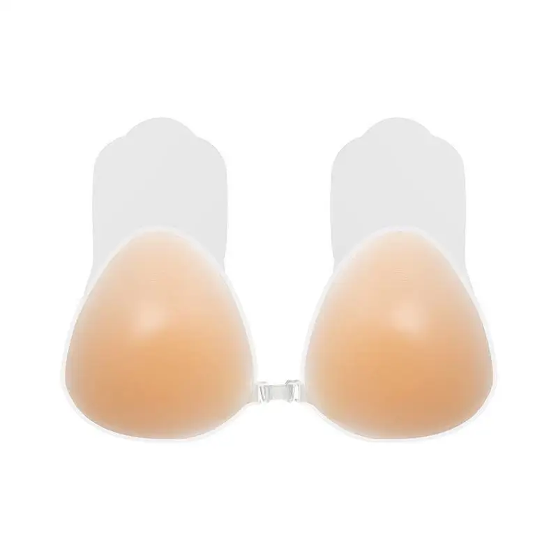 

Women's Triangle Water Drop Silicone Breast Pads Invisible Lifting Gathering Anti-Bump Bra for Large and Small Breasts