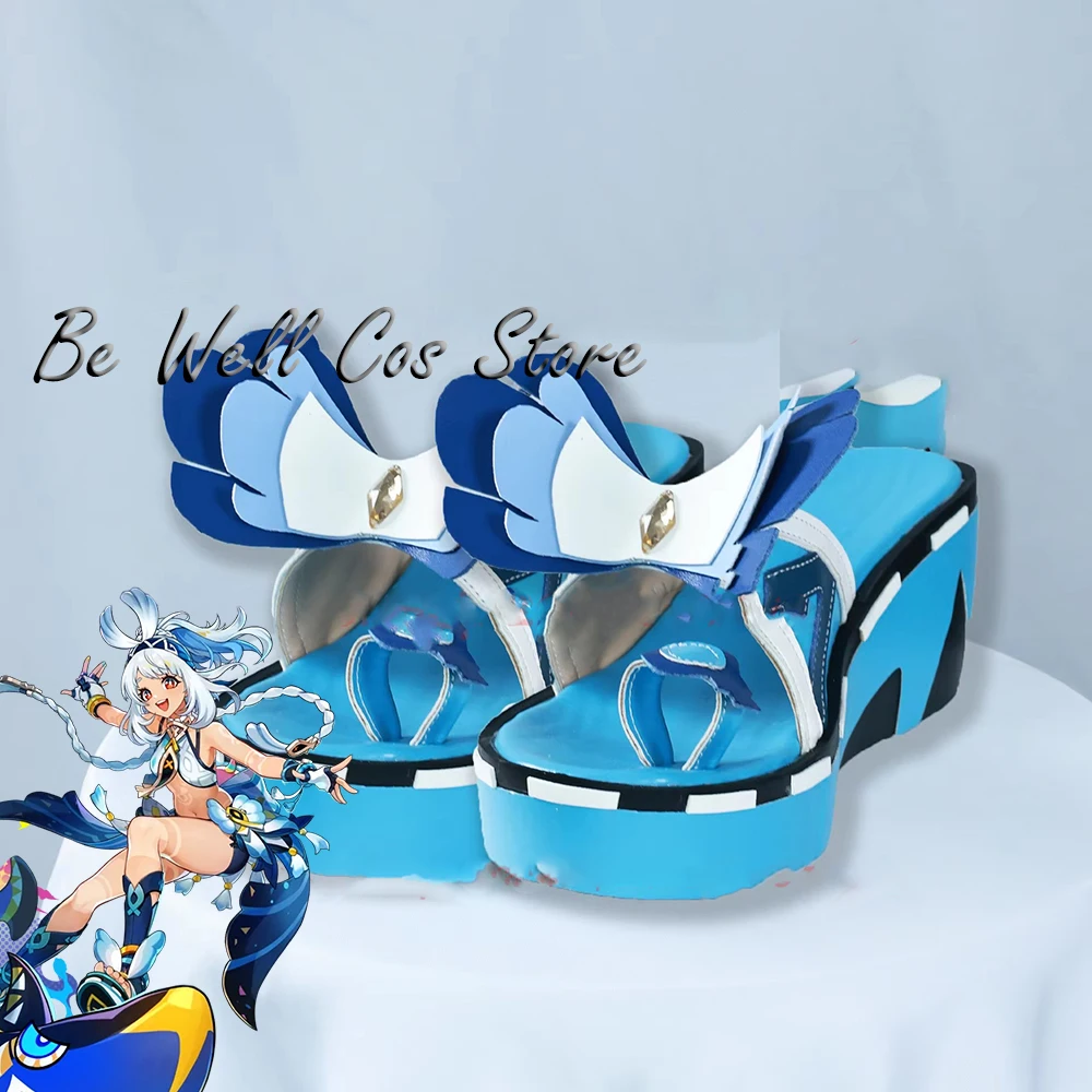 In Stock Genshin Impact Natlan Mualani Cosplay Shoes For Halloween Party Prop Role Play Women Men