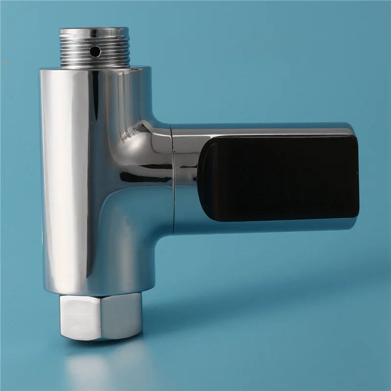 

B78B-3X LED Display Shower Thermometer, Water Flow Self-Generating Electricity Shower Temperature Meter For Baby Care