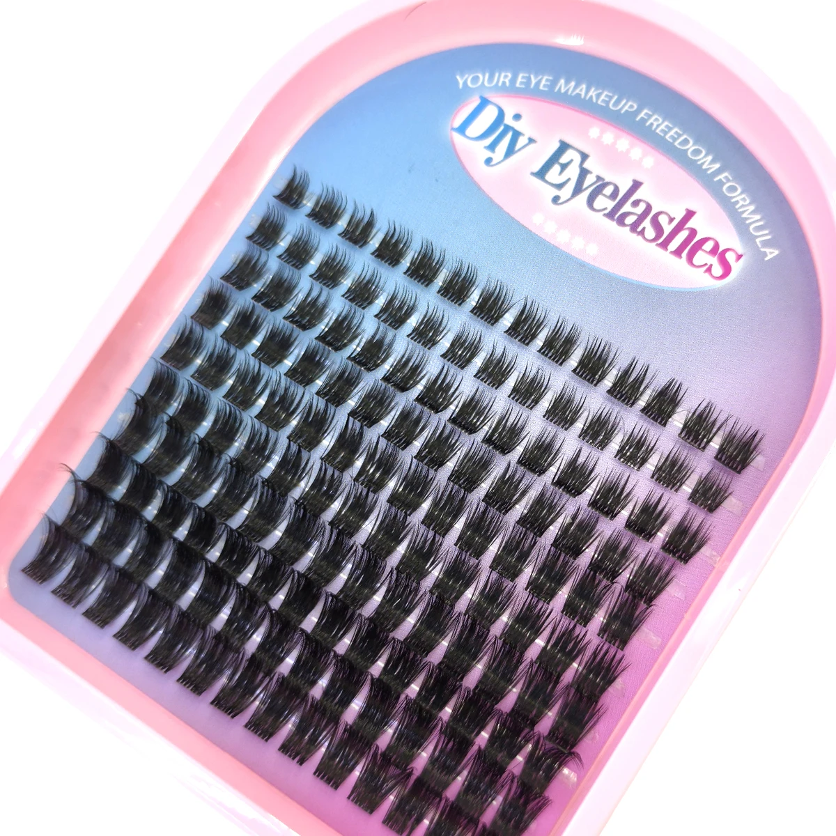 HBZGTLAD10row Fairy Lash Clusters Manga Cluster Wimpern Wimperncluster Wispy Wimpernverlängerungen Natürlicher Look C/D Curl Einzeln – Detail 8