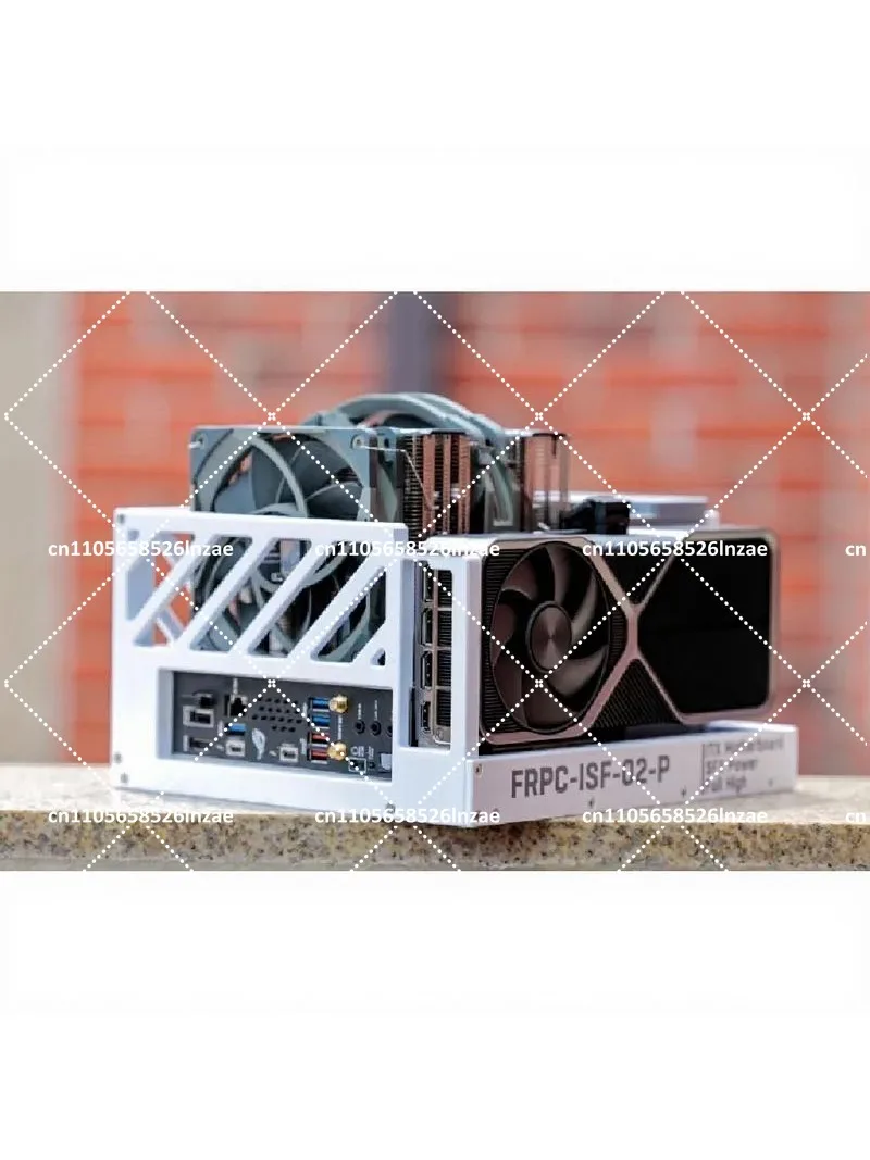 Portable Semi-Open ITX Computer Case 3D Printed Mini PC Chassis for Gaming Builds