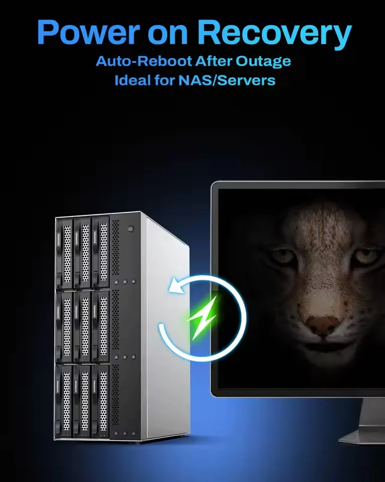 TERRAMASTER D9-320 Hard Drive Enclosure 9Bay USB 3.2 Gen2 10Gbps Type-C External HDD Storage Independent Power Control (Diskless