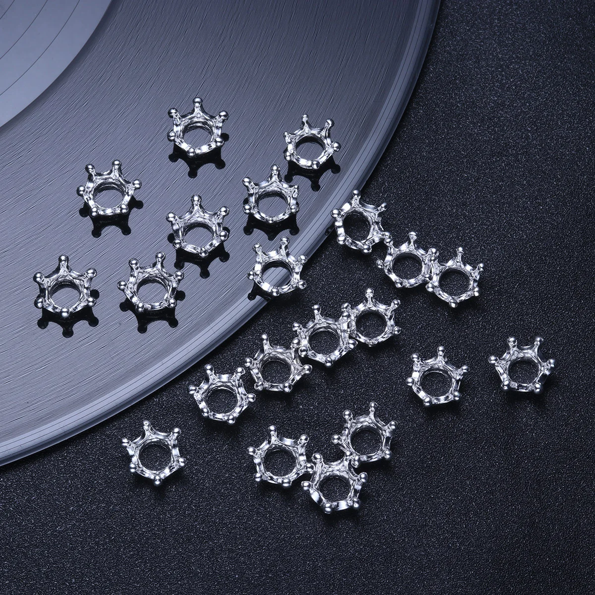 

20Pcs Small Crown Accessories Alloy DIY Jewelry Making Craft Decor for Hair Headdress Bag Pendant Fun Creative Projects