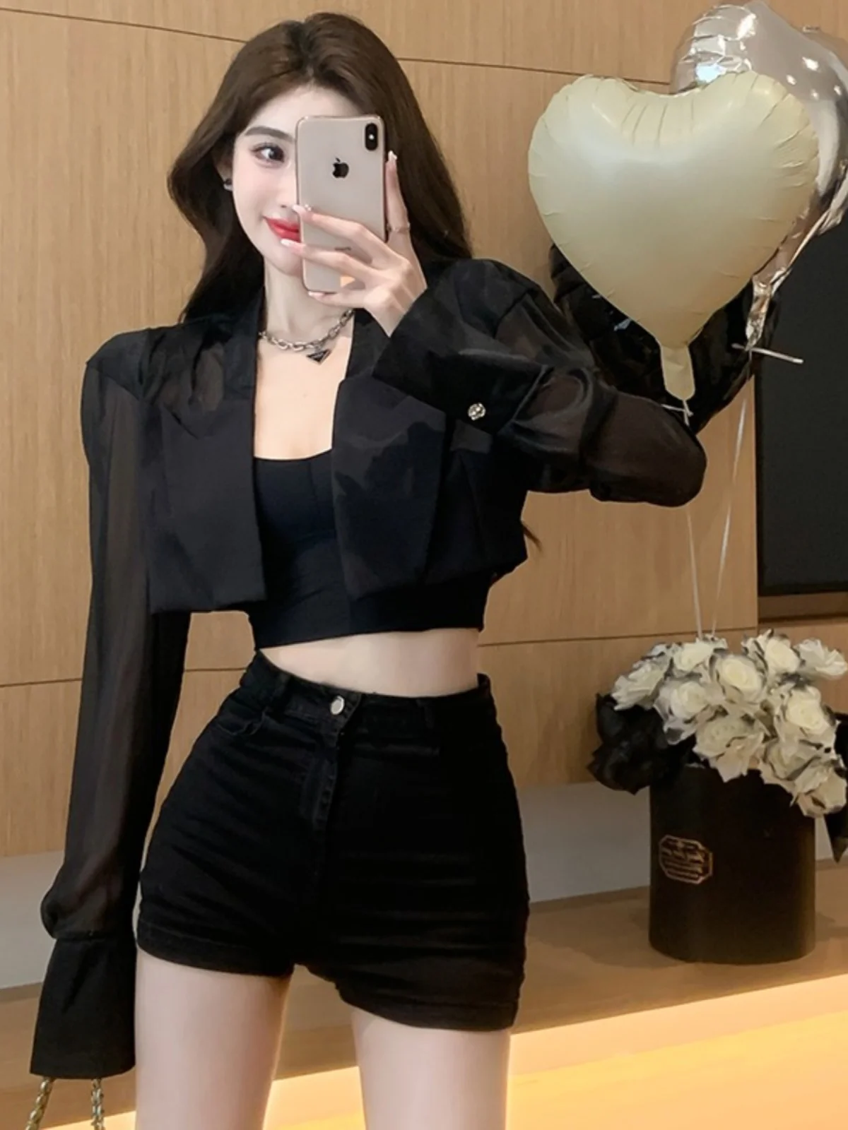 

Весна-лето 2022, Ele Small Fraance Sle Pad oulder Me, тонкий верх, солнцезащитный костюм, верхняя одежда для женщин