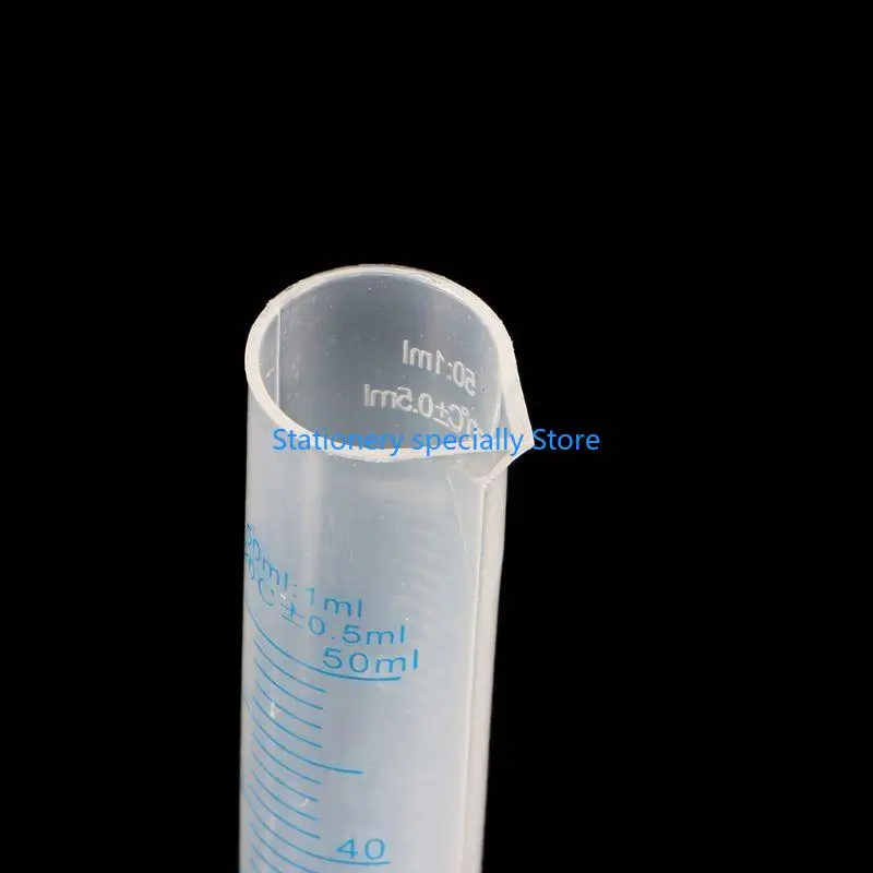 1 stücke 50ml Kunststoff Messzylinder Labor Test Absolvierte Rohr tool Erschwinglich Chemie Set