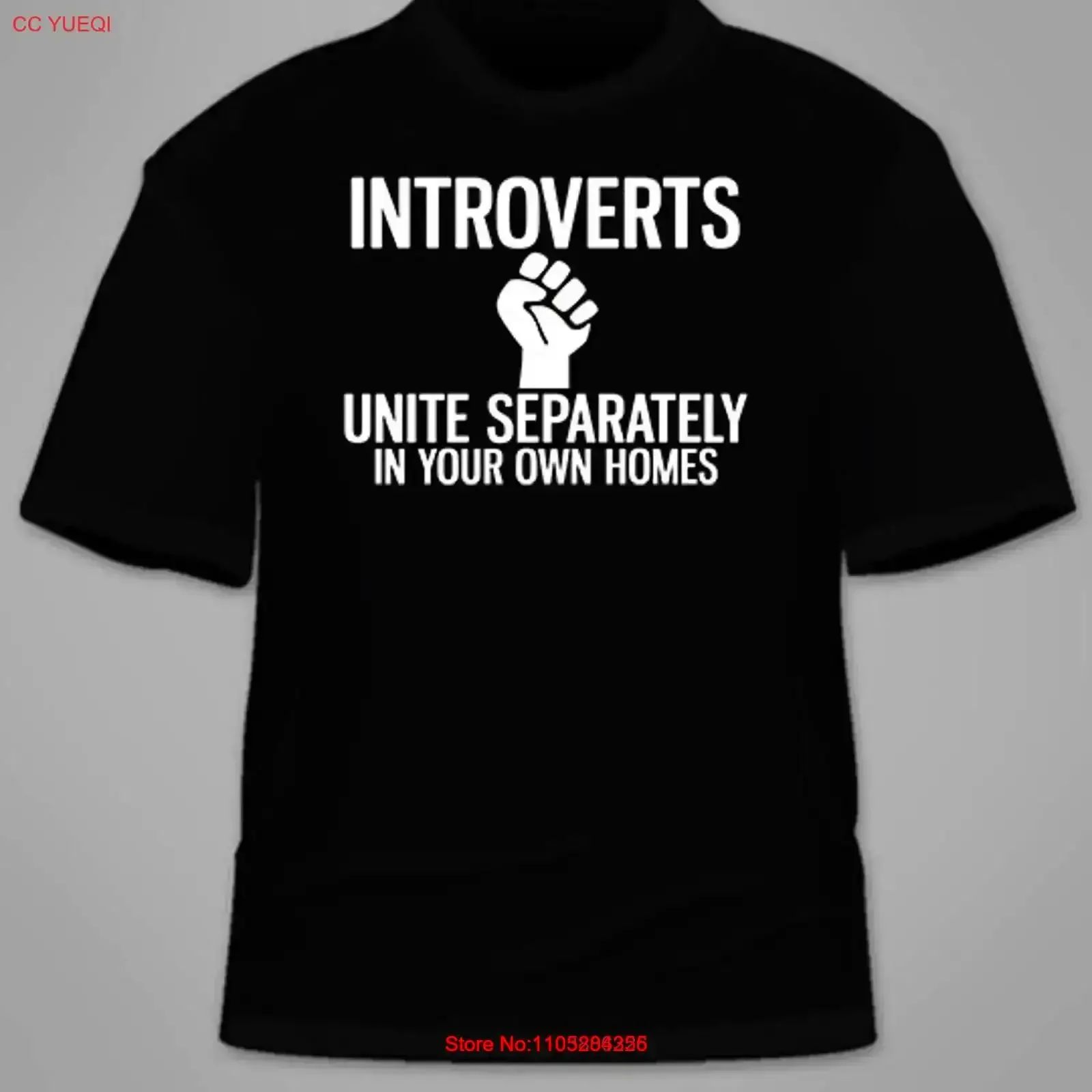 Introverts Unite Separately In Your Own Homes T Shirt Funny Loner College vintage Washed Slightly homme Soft vintage Washed