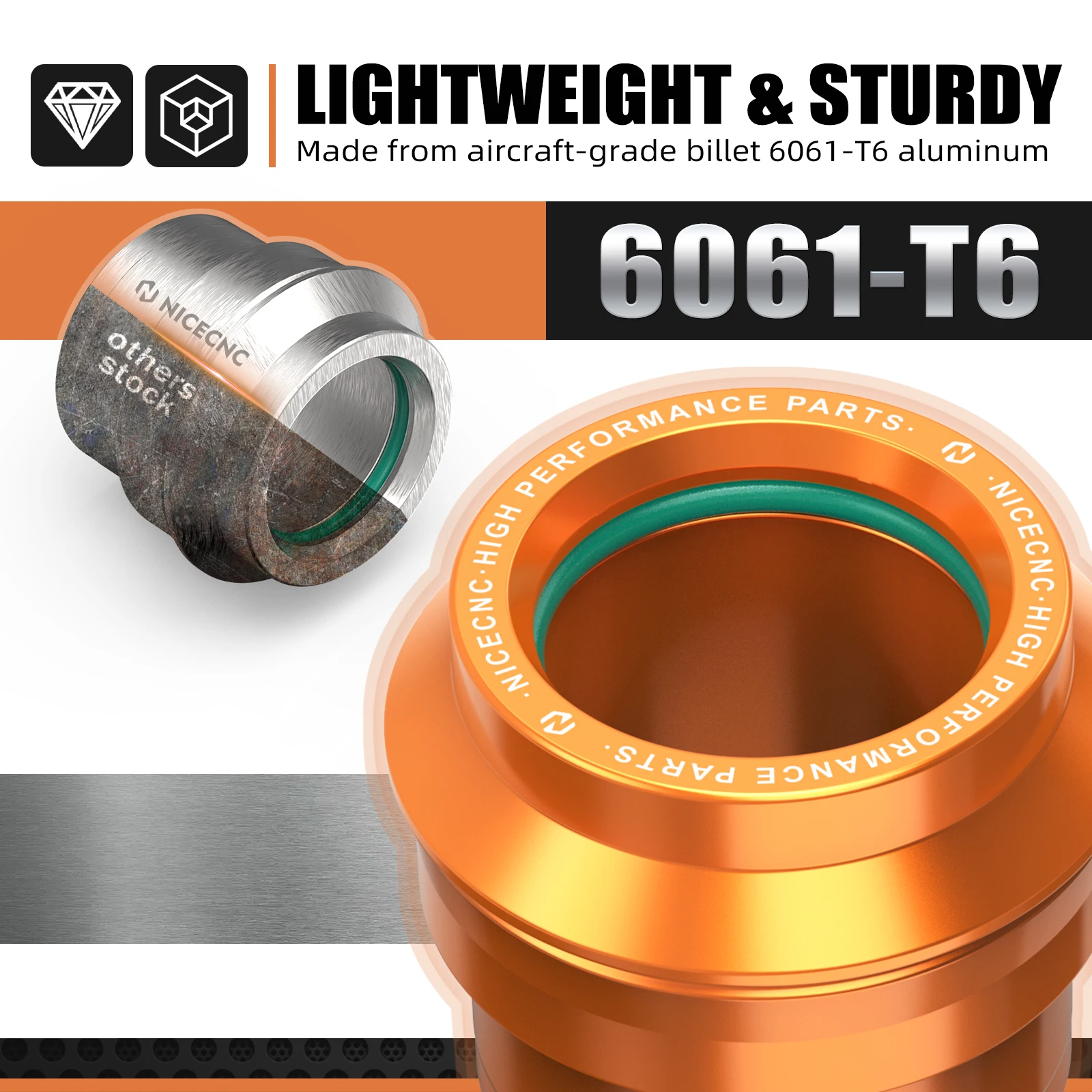(EU-Lager) Für KTM EXC 300 22mm Vorder- und Hinterrad-Abstandshalter-Kit XCF-W 500 EXC-F 450 SX-F 350 XC-F250 XC-W 300 XC150 SX125 – Detail 7
