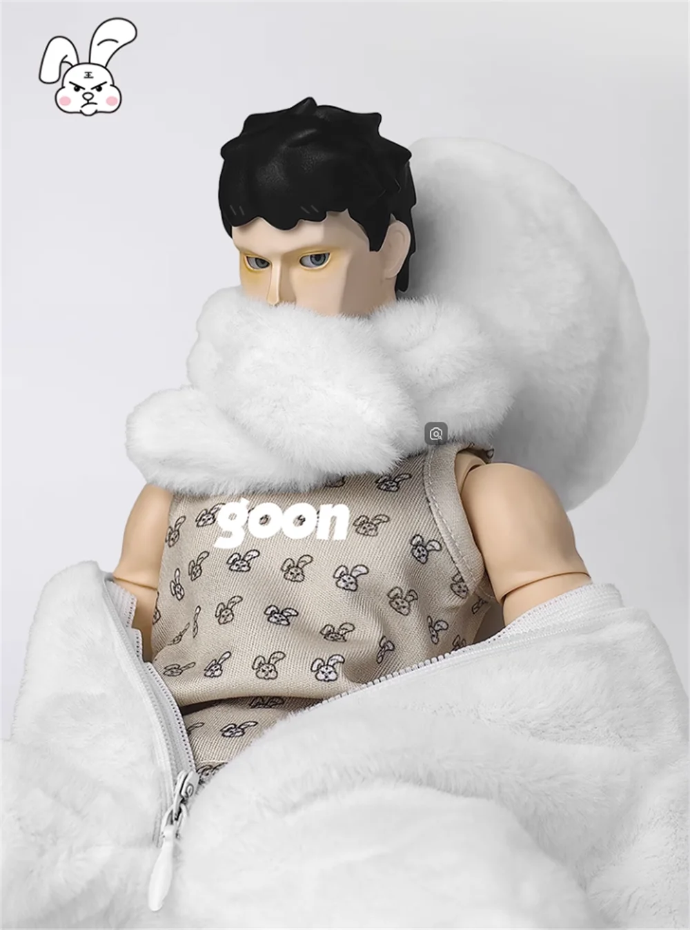 Heiße Verkäufe 1/6th 3ATOYS GOON Handsome Guy Rabbit Xiao E Boy Komplettset Bewegliche Actionfigur Über 12" Geschenk für Fans sammeln