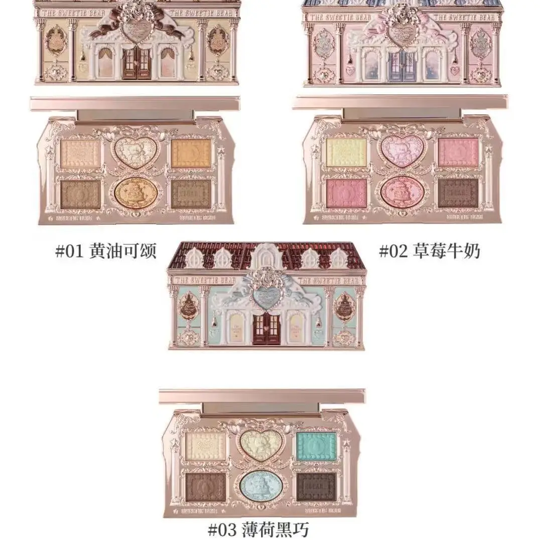 لوحة ظلال عيون من فلاور نوز سويتي بير كوليكشن مكونة من 6 ألوان مكياج يدوم طويلاً غير لامع وبودرة ظلال عيون #1