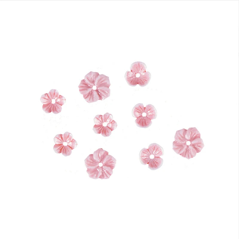New Creative Acrylic Flower Beads Torus Charm Connectors Diy Earrings Hair Garment Jewelry Making Resin Acessories Material
