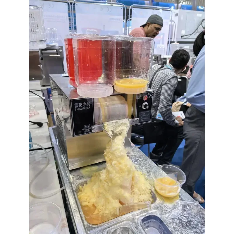 BINGSU Snow Commercial Frost Flake Producing Frame Dual Mode Full & Semi Automatic Operation