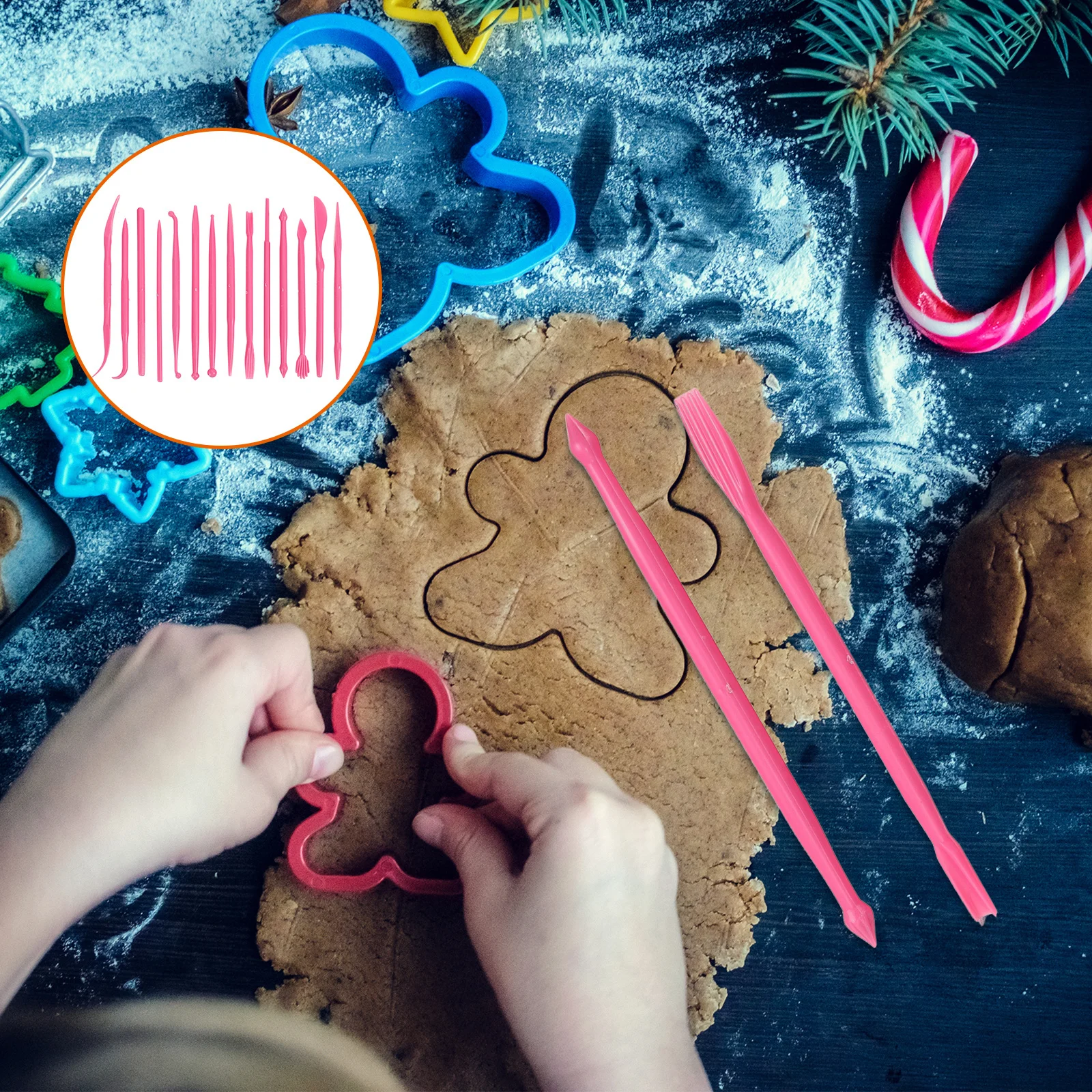 

Cake Decorating Sculpture Pens 2 Sets Clay Modeling Tools For Baking Fondant Carving Sugar Craft Art Supplies Clay