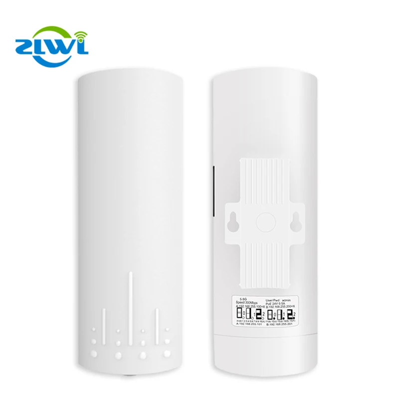 

ZLWL Smart Long Range Wifi Wireless Bridge 2 Units Round wireless access point CPE Bridge