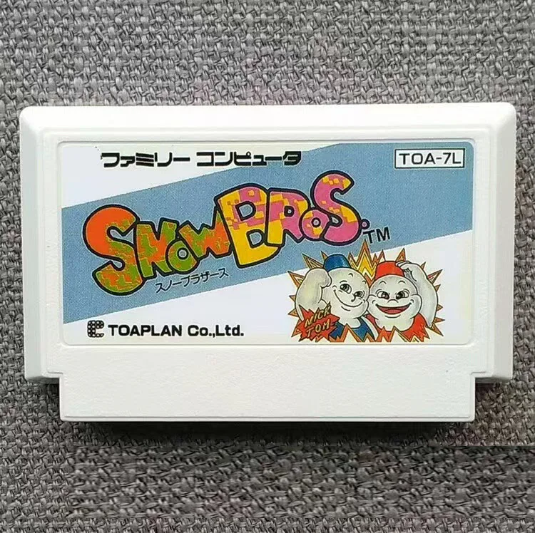 Tarjeta de videojuego Snow Brothers para consola FC de 60 pines