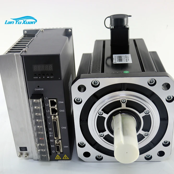 

Servos 380V 5.5KW 1500RPM 35N.m 23bit 3Phase AC Servo Motor Driver Kit with Brake 180M35015B+M1534P Servo Motor 5kw