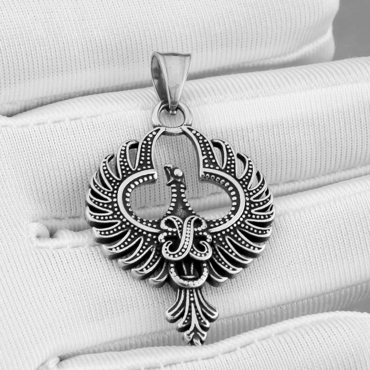 Fashion Animal Phoenix Amulet Necklace Men Women Simple Vintage Hip Hop Biker Pendant Necklace Creative Charm Jewelry Wholesale - Image 6