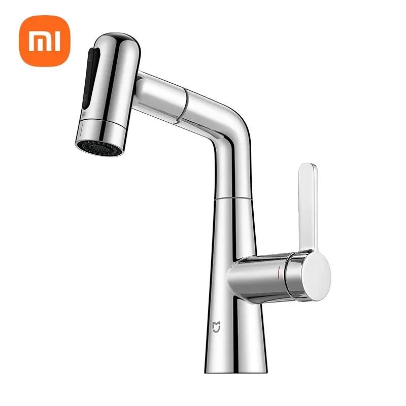 original Xiaomi Mijia Pull out basin faucet S1 hot and cold water household faucet bathroom basin splash proof sink