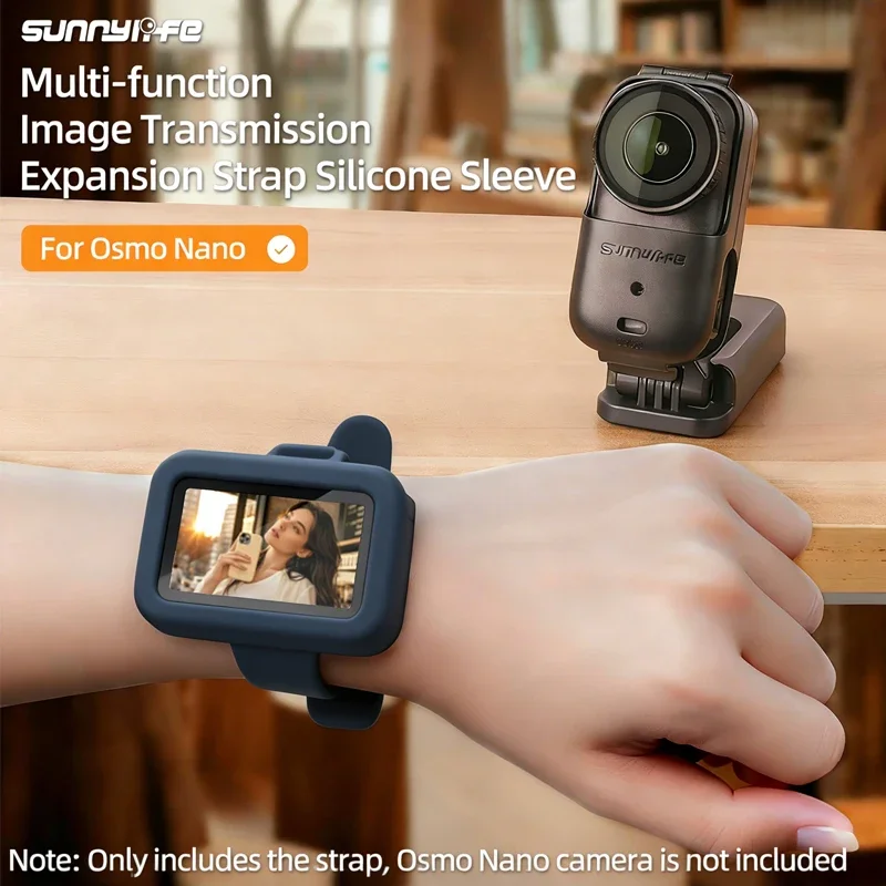 Silikon-Handgelenkband-Schutzhülle für DJI Osmo Nano, verstellbarer Handgelenkriemen, Zubehör, kratzfeste Abdeckung für DJI Nano