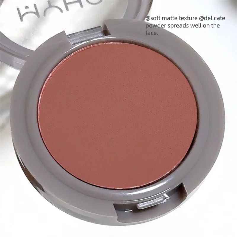 MYHO Mist Cheek Dual-Use Single Color Palette Low Saturation Pink Blush Natural Yellow Skin Tender Rouge Women's Makeup