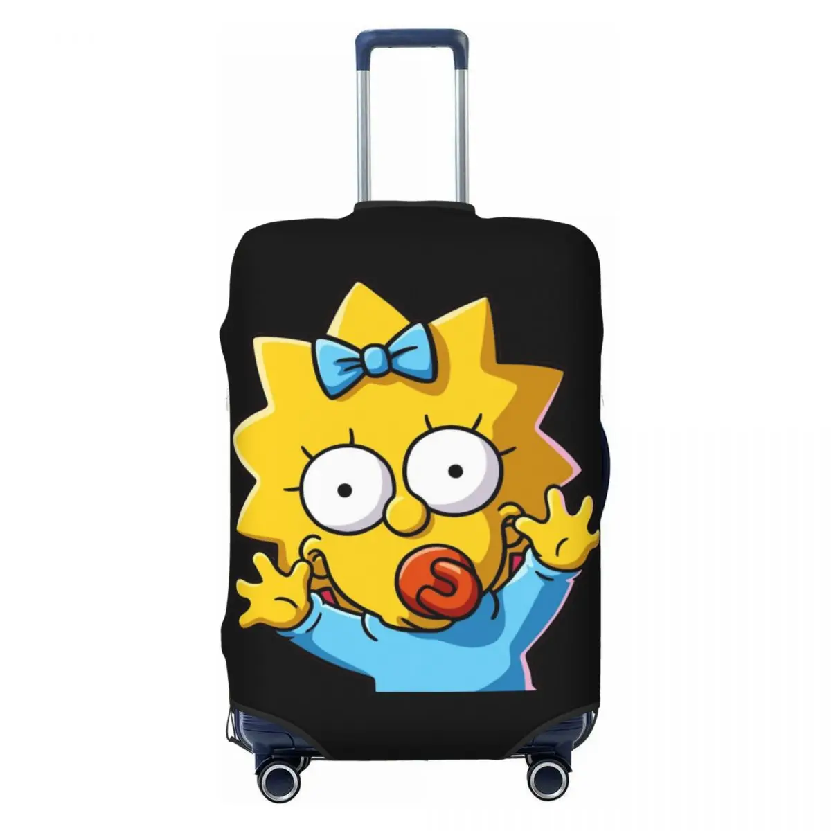 

Custom Simpsons Cartoon Travel Luggage Cover Washable Suitcase Cover Protector Fit 18-32 Inch