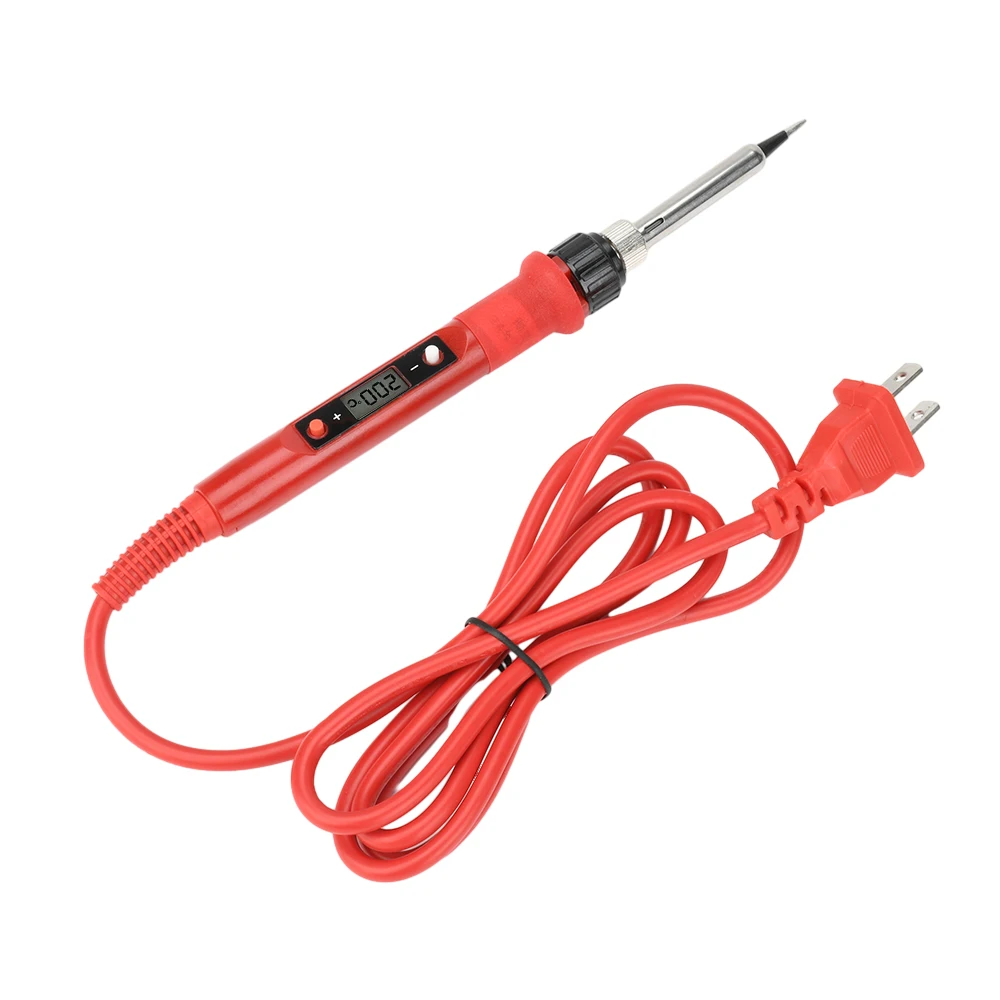 

80 Вт DIY цифровой паяльник комплект ЕС/США постоянная температура бытовой быстрый нагрев паяльники аксессуары для наконечников AC110V 220V