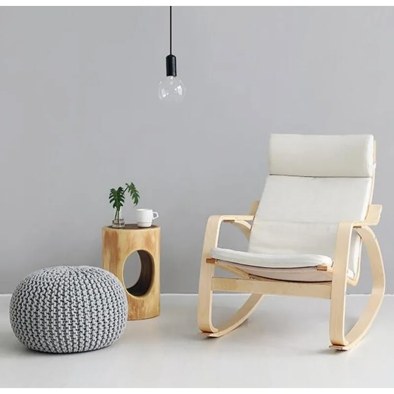 Modern exterior and furniture universal relaxing wooden rocking chair