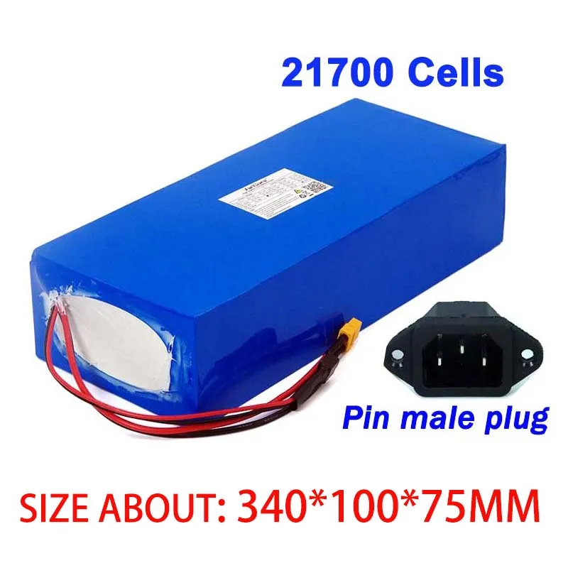 Bloco da bateria do lítio, 60V 20Ah 21700 16s4p, 500W 800W 1000W 2000W, baterias 67.2V