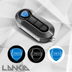 10pcs 14MM For Lancia Badge Delta Ypsilon Lybra Musa Kappa Voyager Thesis Car Remote Key Crystal Emblem Logo Epoxy Sticker