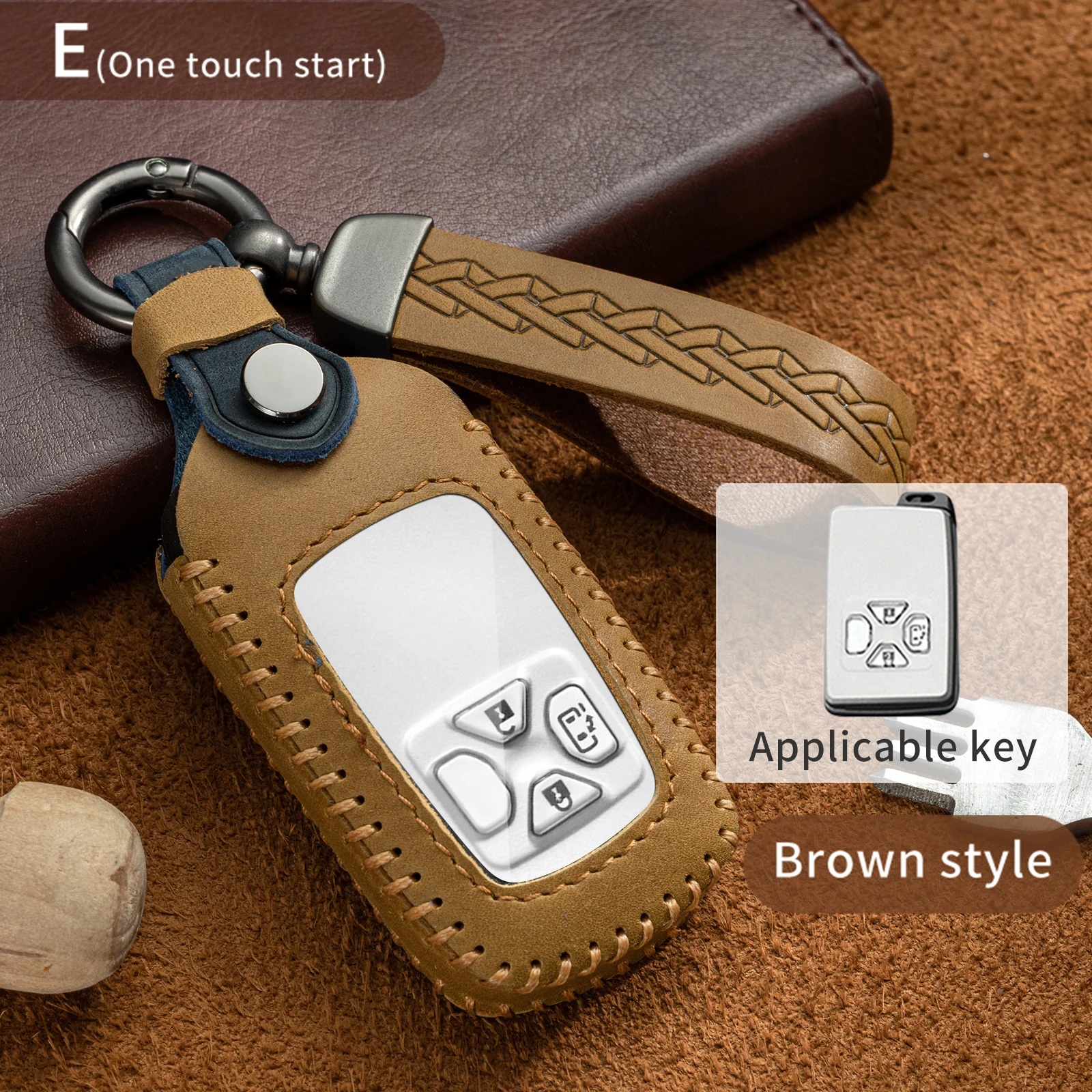 Fashion Car Key Case Cover for Toyota RAV4 Voxy Corolla Noah Tarago Mark X Yaris Estima Auto Shell Fob Holder Accessories