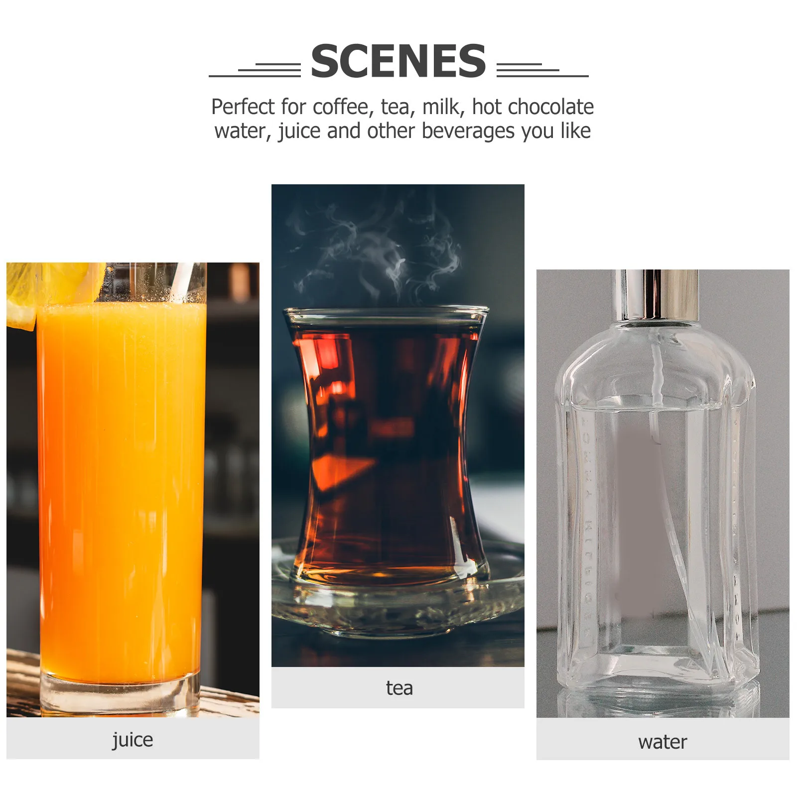 

1Set Silicone Straw Set Reusable Wear-Resistant Drinking Straws for Water Bottles Tumblers Suitable for Hot Cold Beverages