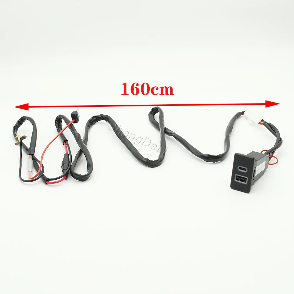 Car Fast Charger PD Phone Charging QC3.0 USB Dual Port Interface Socket Adapter for Nissan Paladin Patrol Y60 Y61 Accessories - Image 4