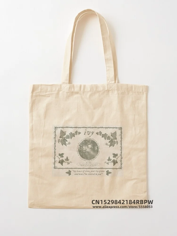 ivy Tote Bag Girls Pacakge Hand Bag Women Eco Reusable Shoulder Shopper Bags Bolsas De Tela
