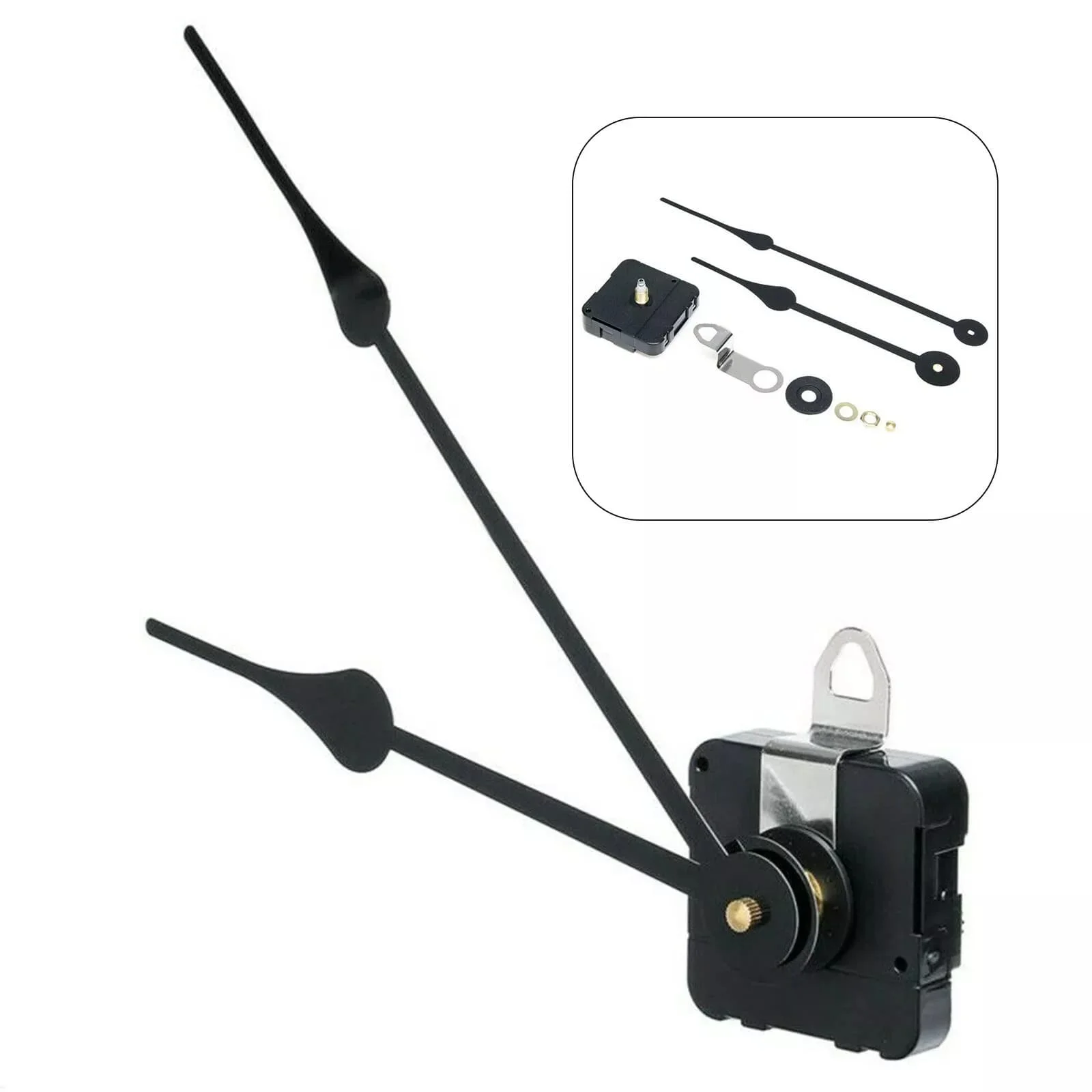 

New 23mm axis length Quartz Outdoor High Torque Clock Movement Mechanism Motor Extra Long Hands