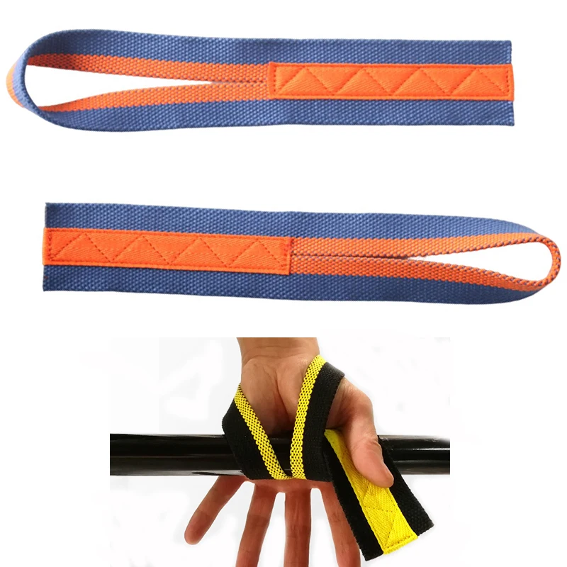 Non-Slip Cotton Weightlifting Belt Absorb Sweat Wrist Straps Fitness Bodybuilding Training Gym Crossfit Adjustable Grip Band