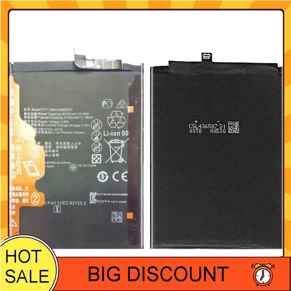 

4100mAh For Huawei Honor V30 Pro V30Pro Mobile Phone Battery Fast Charging HB446589EEW