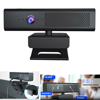 1080P FHD Web Camera 3 in 1 30fps Conference Computer Webcam with Speaker Microphone Magnetic Computer Webcam for Live Broadcast